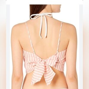 A New Day Pink and White Striped Top